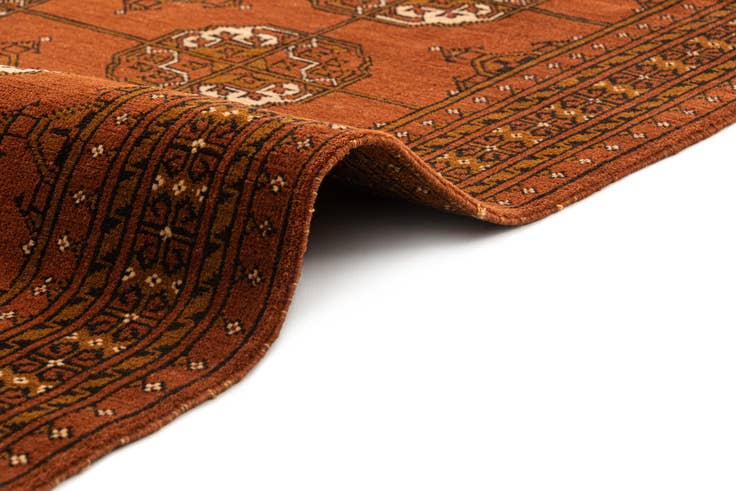 Detail image of 3' 4 x 6' 8 Hand Knotted Bokhara Wool Runner Rug