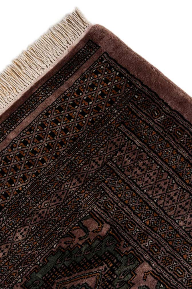 2' 7 x 11' 9 Hand Knotted Bokhara Oriental Wool Runner Rug