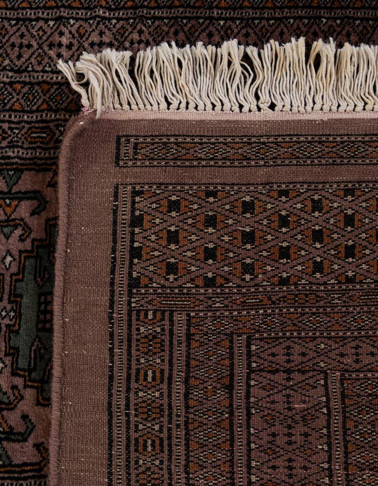 Detail image of 2' 7 x 11' 9  Hand Knotted Bokhara Oriental Wool Runner Rug