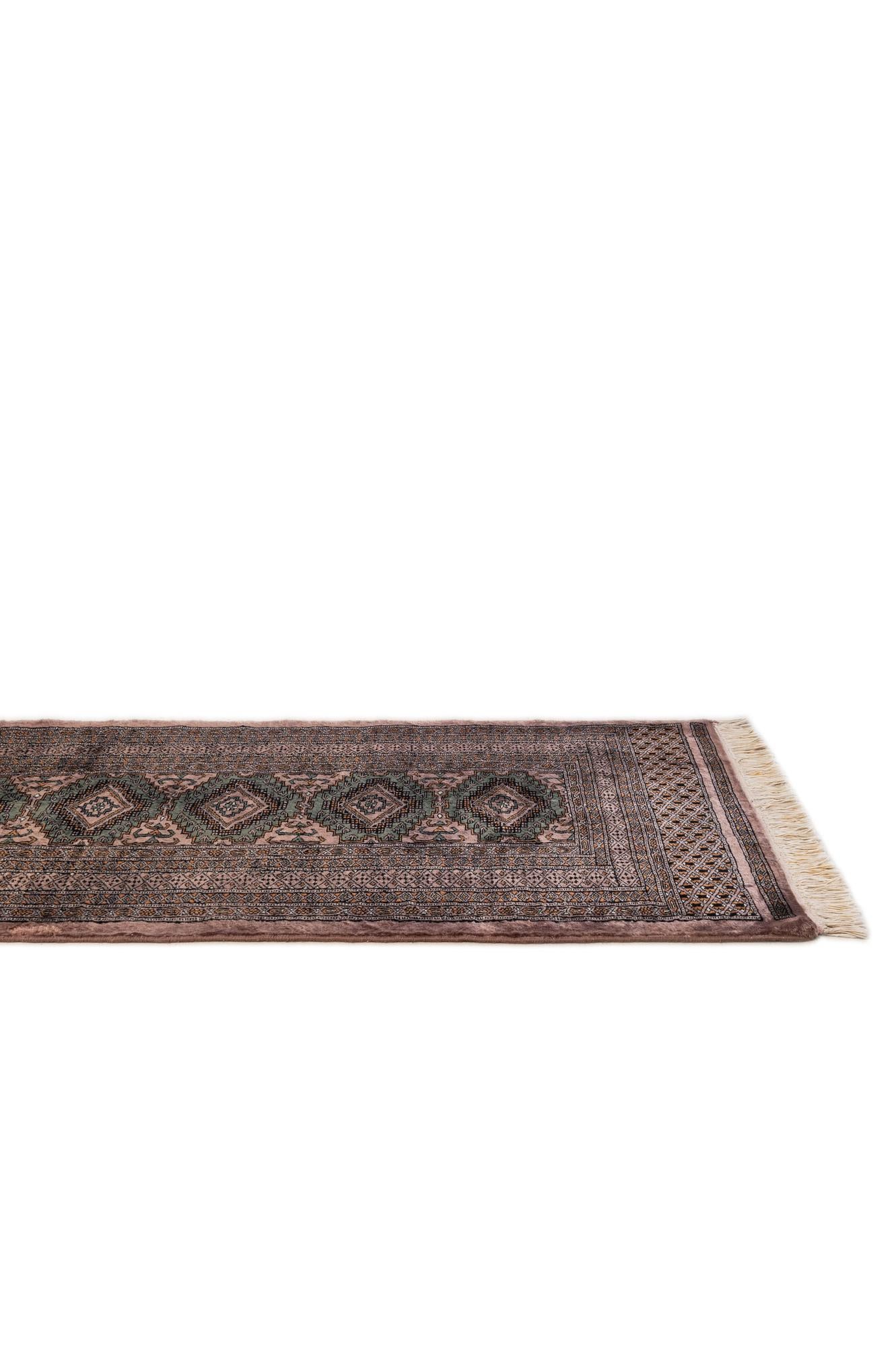 80cm x 360cm Hand Knotted Bokhara Oriental Wool Runner Rug