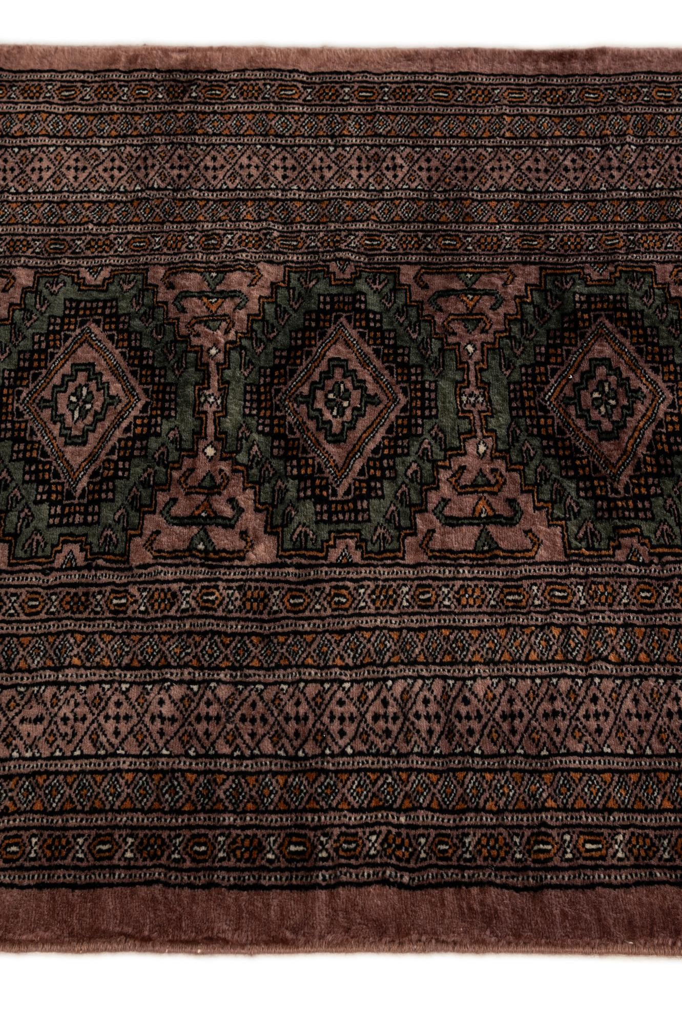 80cm x 360cm Hand Knotted Bokhara Oriental Wool Runner Rug