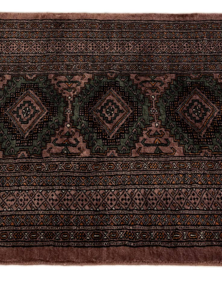 Detail image of 2' 7 x 11' 9  Hand Knotted Bokhara Oriental Wool Runner Rug