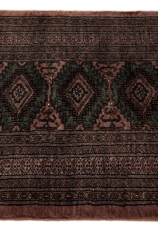 Detail image of 2' 7 x 11' 9 Hand Knotted Bokhara Oriental Wool Runner Rug