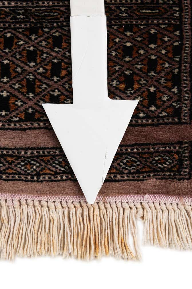 2' 7 x 11' 9 Hand Knotted Bokhara Oriental Wool Runner Rug