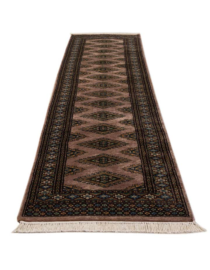 2' 6 x 11' 10 Hand Knotted Bokhara Wool Runner Rug