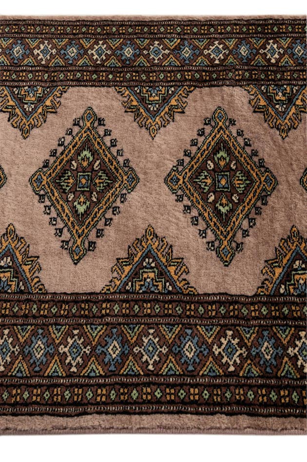 Detail image of 2' 6 x 11' 10 Hand Knotted Bokhara Wool Runner Rug