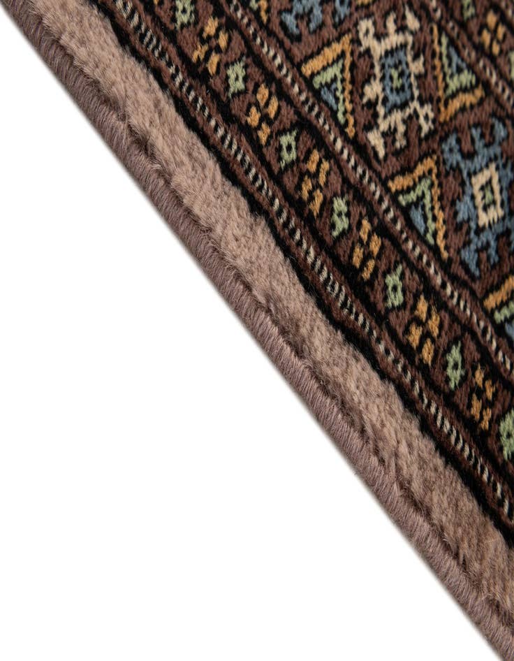 Detail image of 2' 6 x 11' 10  Hand Knotted Bokhara Wool Runner Rug