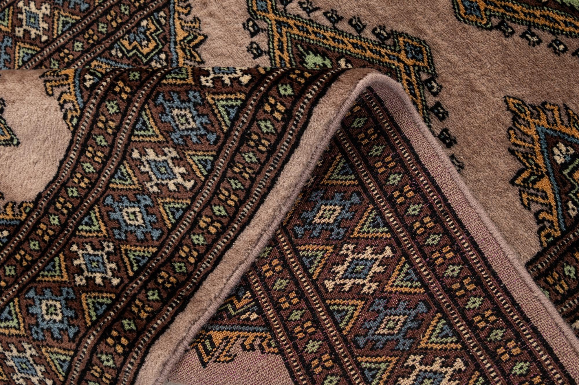 2' 6 x 11' 10 Hand Knotted Bokhara Wool Runner Rug