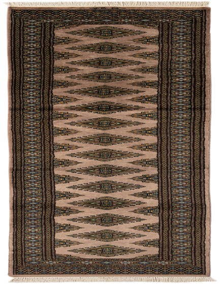 Detail image of 2' 6 x 11' 10 Hand Knotted Bokhara Wool Runner Rug