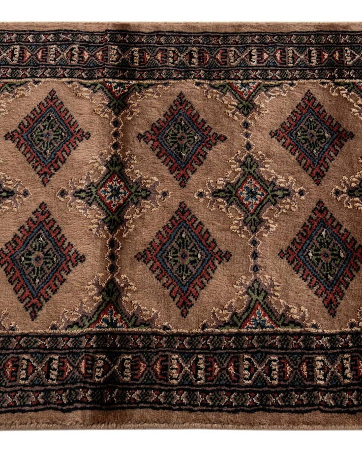 Detail image of 2' x 6' 1  Hand Knotted Bokhara Oriental Runner Rug