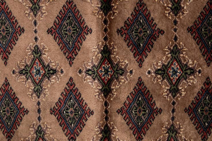 Detail image of 2' x 6' 1 Hand Knotted Bokhara Oriental Runner Rug
