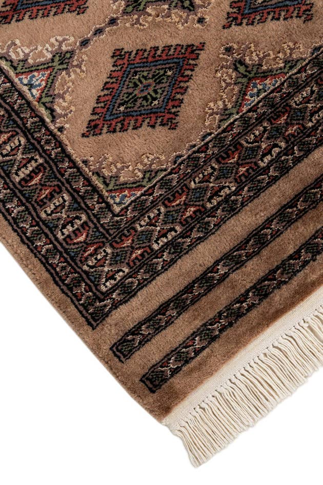 Detail image of 2' x 6' 1 Hand Knotted Bokhara Oriental Runner Rug