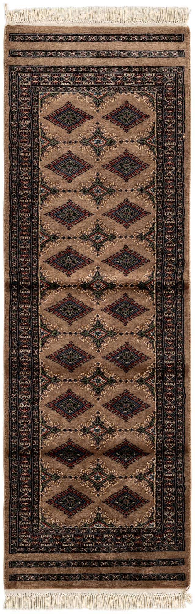2' x 6' 1 Hand Knotted Bokhara Oriental Runner Rug