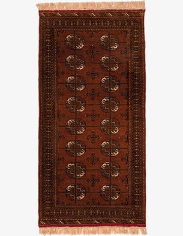 3' 4 x 6' 8 Hand Knotted Bokhara Wool Runner Rug