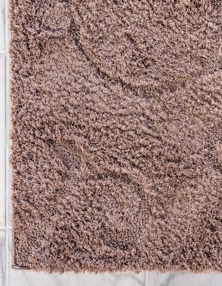 Detail image of 2' x 6' 7 Botanical Shag Runner Rug