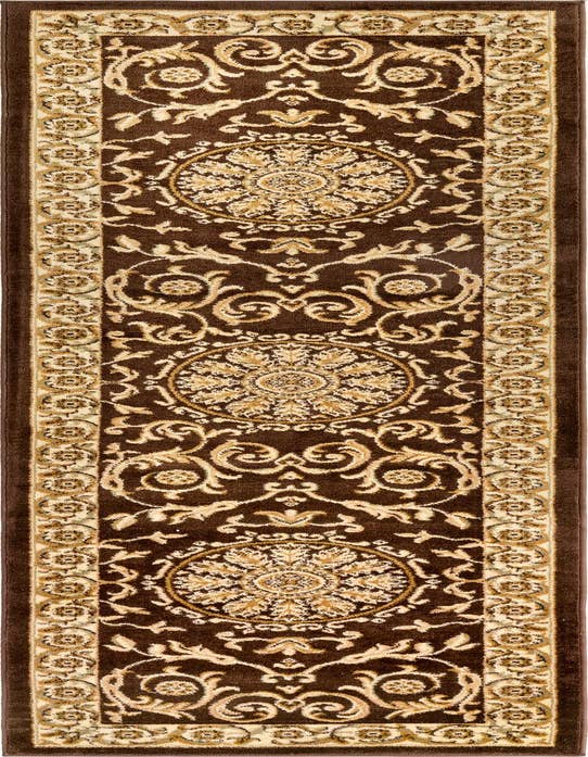 Detail image of 2' 7 x 10' Classic Aubusson Runner Rug