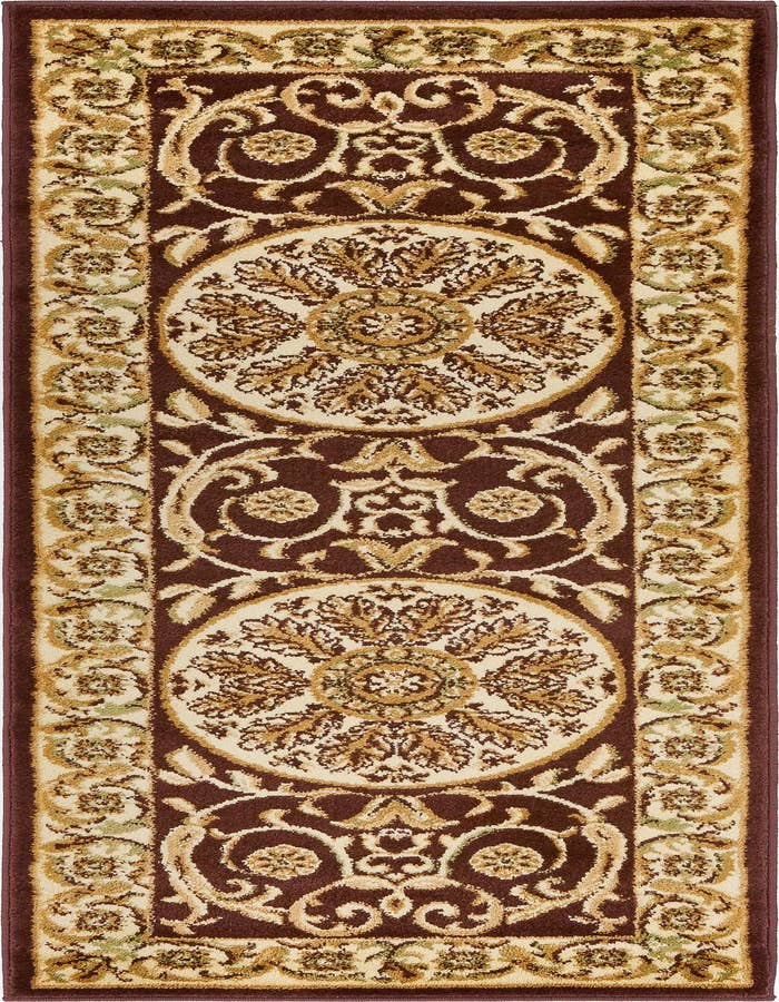 Detail image of 2' x 6' Classic Aubusson Runner Rug