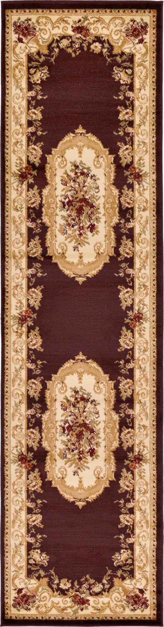 2' 7 x 10' Classic Aubusson Runner Rug