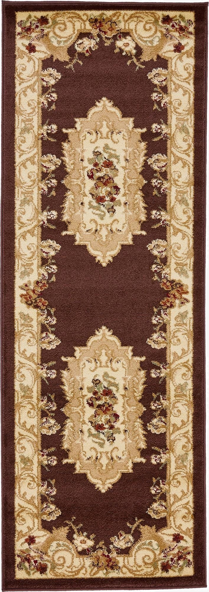 2' x 6' Classic Aubusson Runner Rug