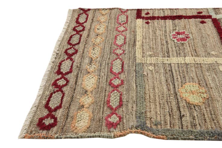 Detail image of 2' 4 x 10' Hand Knotted Darya Wool Runner Rug
