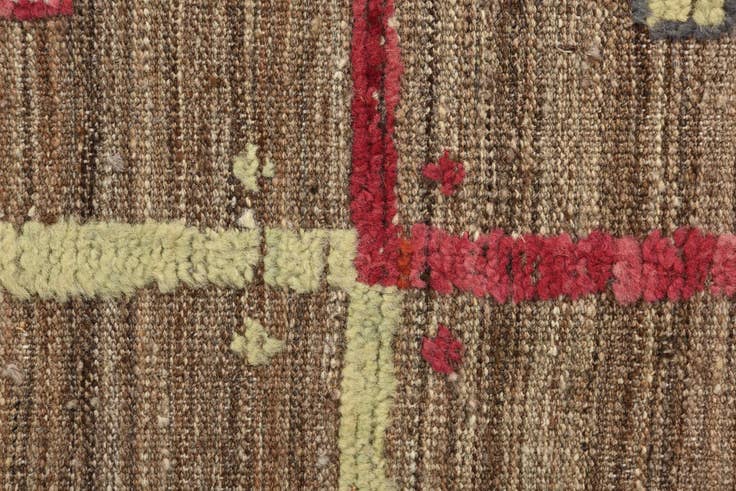 Detail image of 2' 4 x 10' Hand Knotted Darya Wool Runner Rug