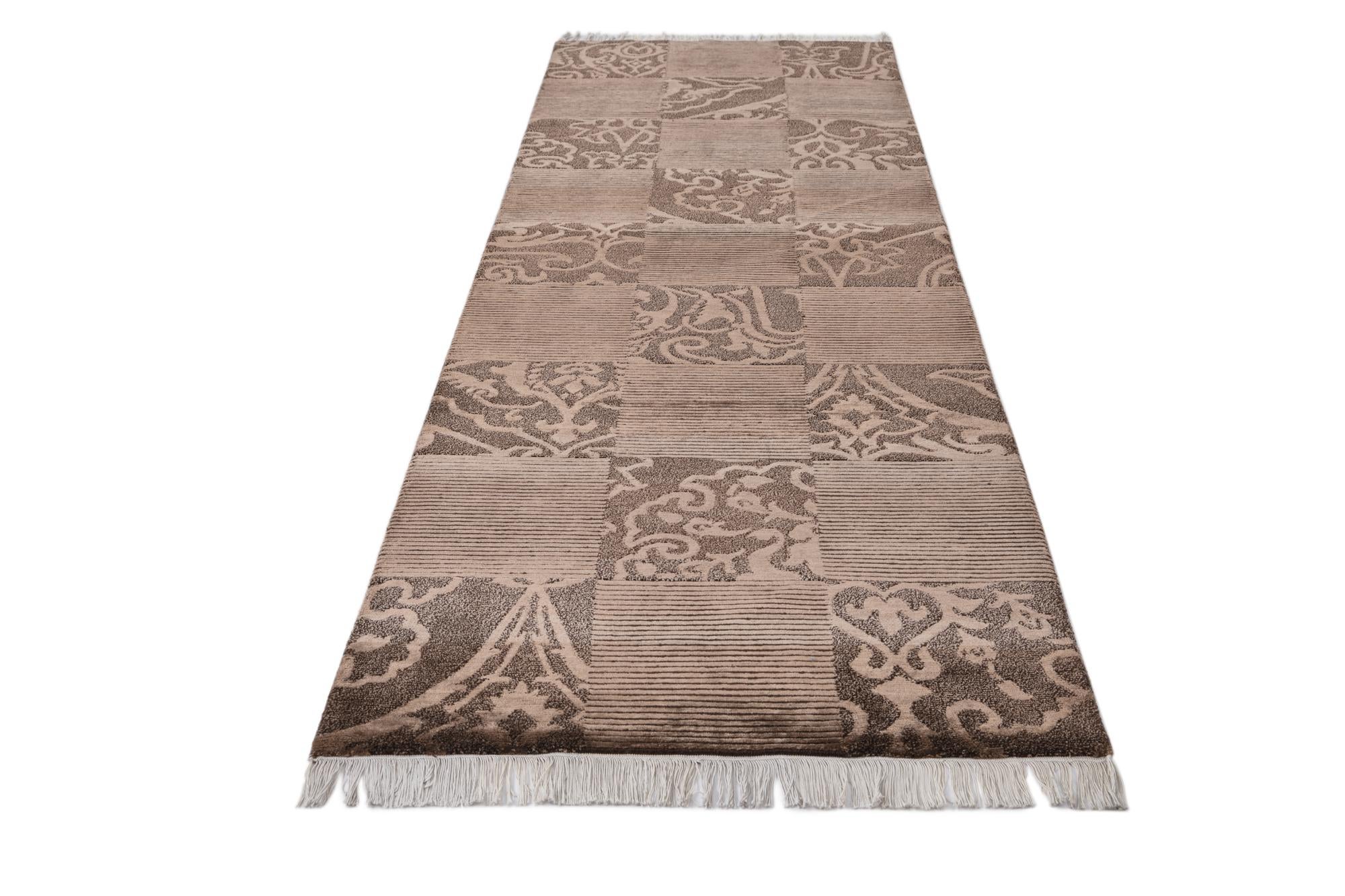 2' 9 x 9' 10 Hand Knotted Darya Wool Runner Rug