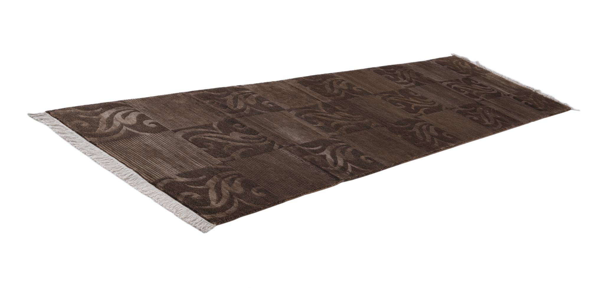2' 9 x 10' 3 Hand Knotted Darya Wool Runner Rug