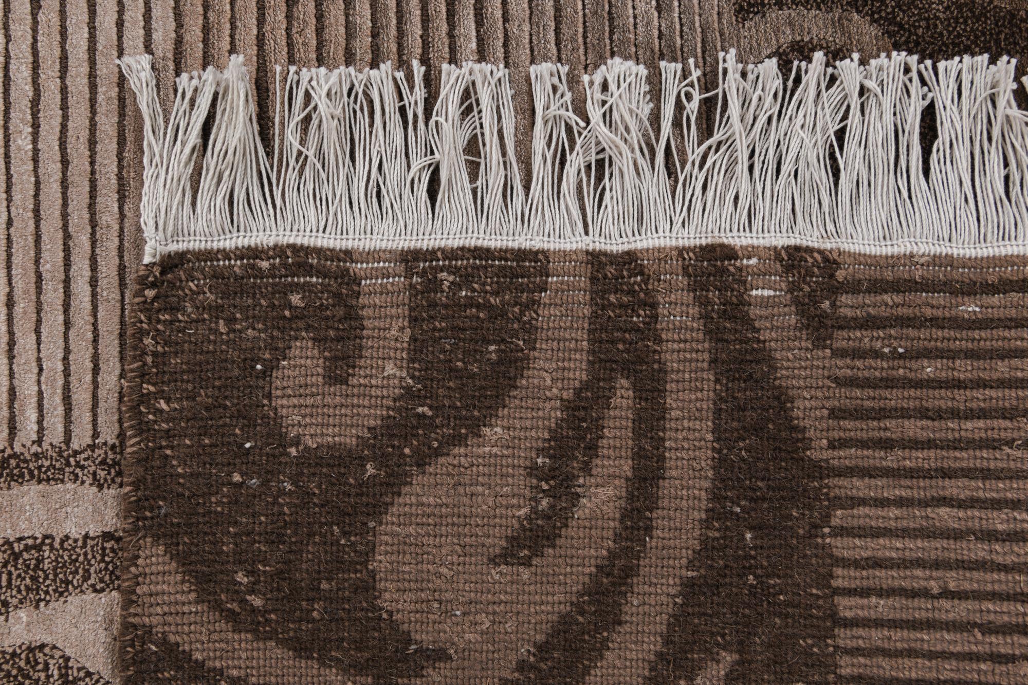 2' 9 x 10' 3 Hand Knotted Darya Wool Runner Rug