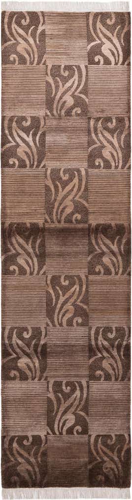 2' 9 x 10' 3 Hand Knotted Darya Wool Runner Rug