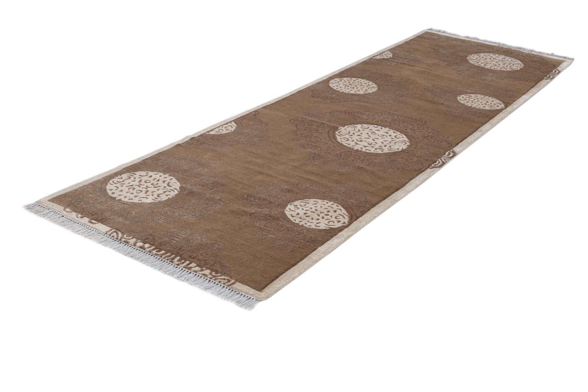 3' x 10' 2 Hand Knotted Darya Wool Runner Rug