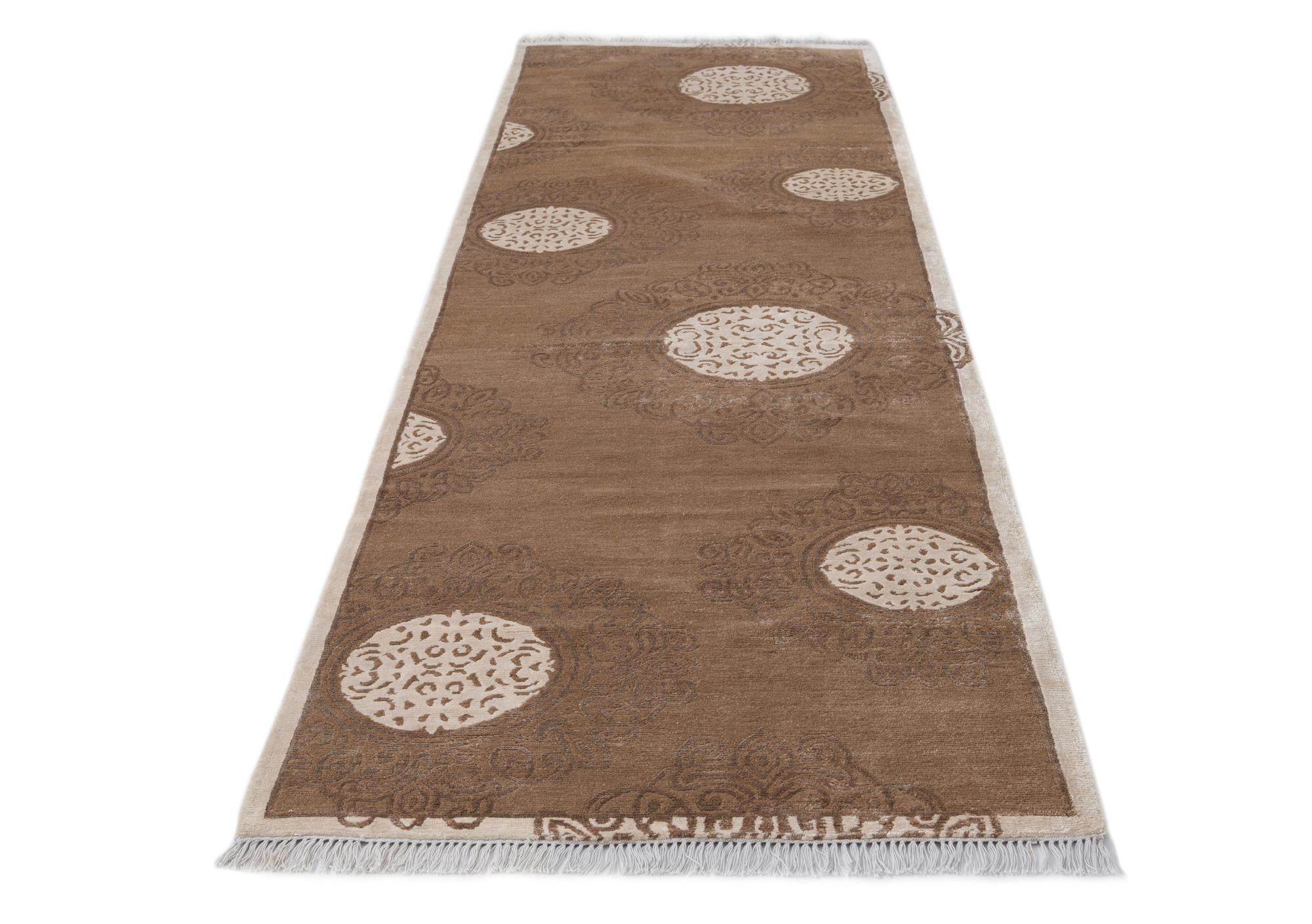 3' x 10' 2 Hand Knotted Darya Wool Runner Rug