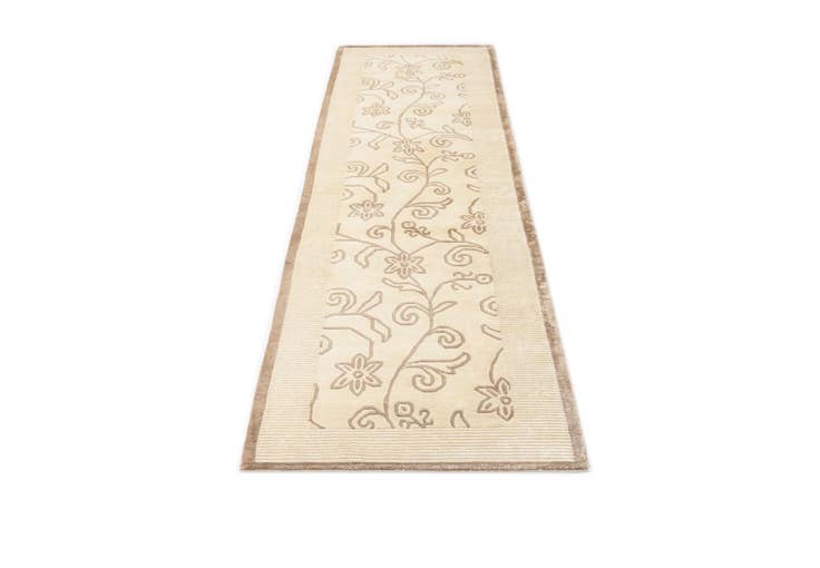 Detail image of 2' 8 x 9' 9 Hand Knotted Darya Wool Runner Rug