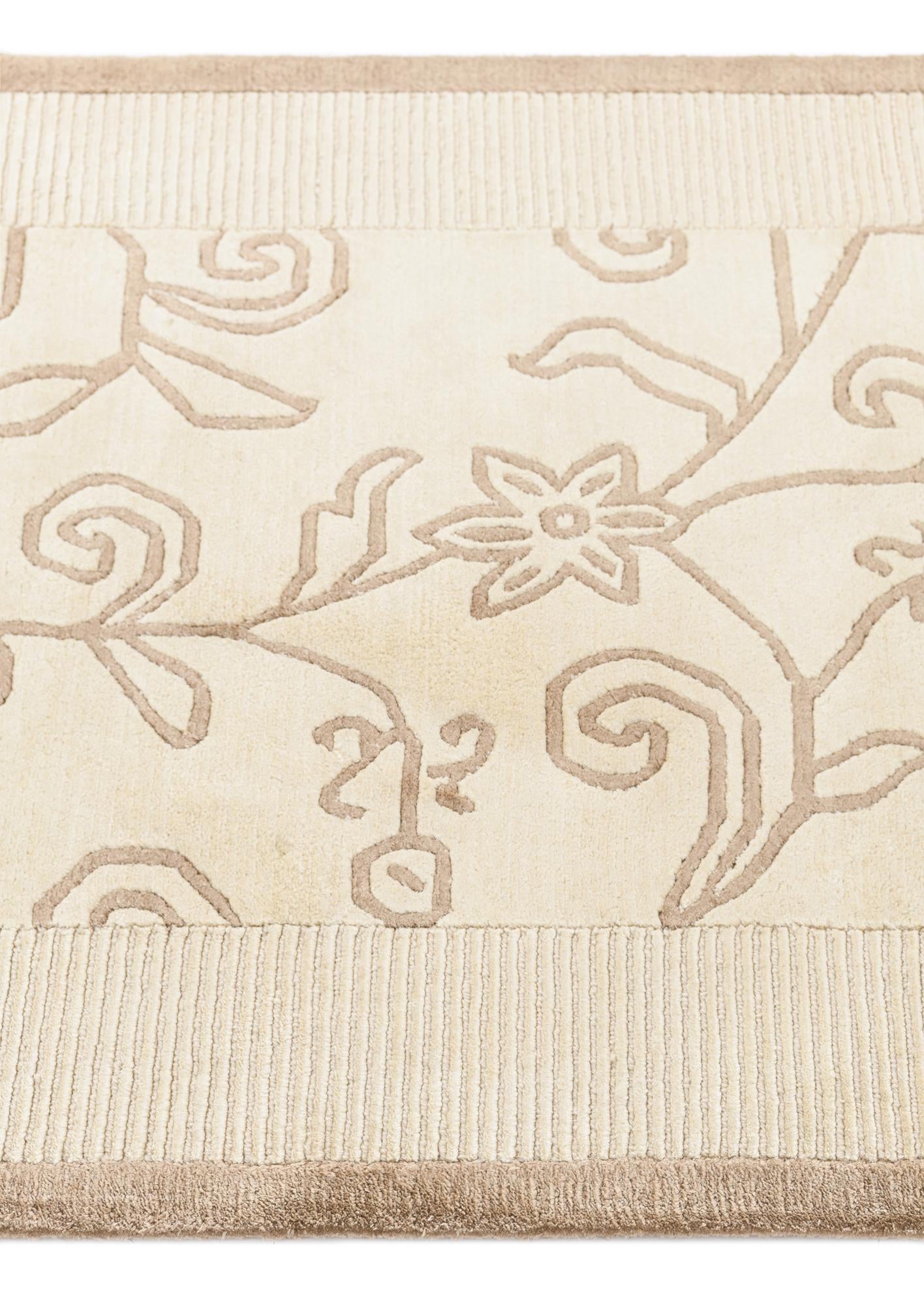 2' 8 x 9' 9 Hand Knotted Darya Wool Runner Rug