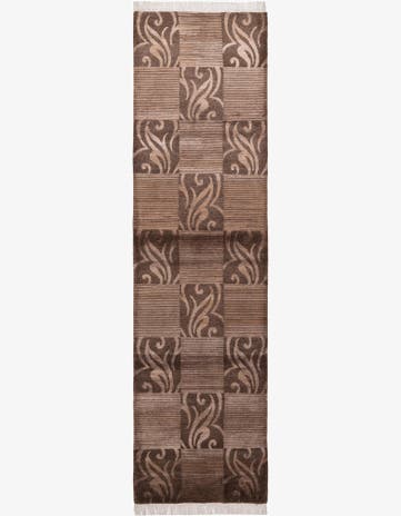 2' 9 x 10' 3 Hand Knotted Darya Wool Runner Rug