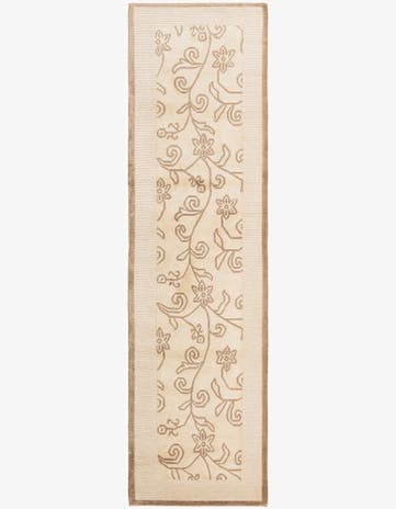2' 8 x 9' 9 Hand Knotted Darya Wool Runner Rug