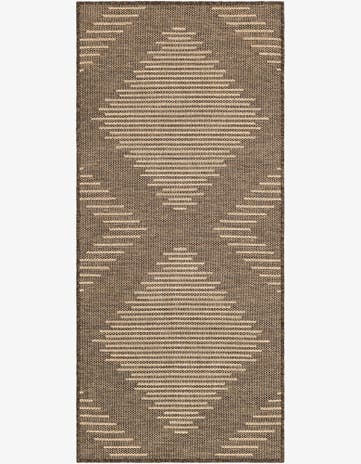 Brown Dunes Runner Rug