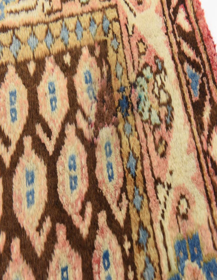 Detail image of 3' 7 x 10' 3  Hand Knotted Farahan Persian Wool Runner Rug