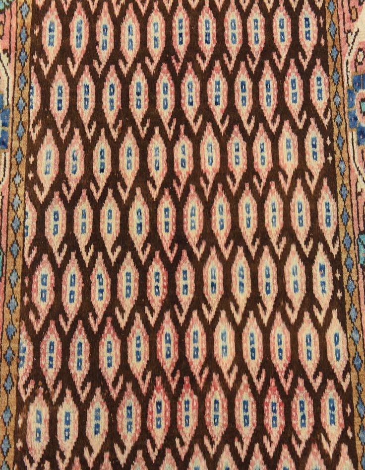 Detail image of 3' 7 x 10' 3  Hand Knotted Farahan Persian Wool Runner Rug