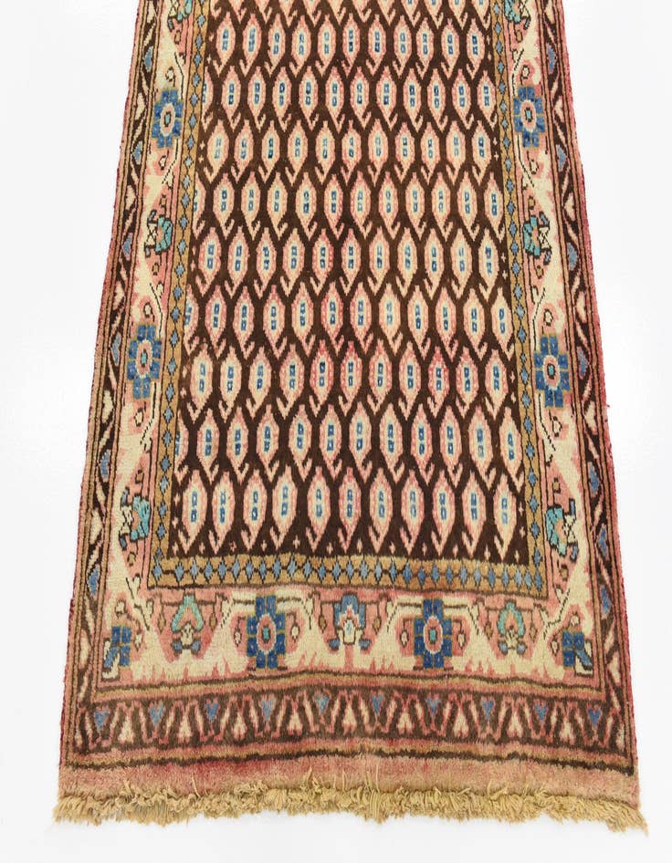 Detail image of 3' 7 x 10' 3  Hand Knotted Farahan Persian Wool Runner Rug