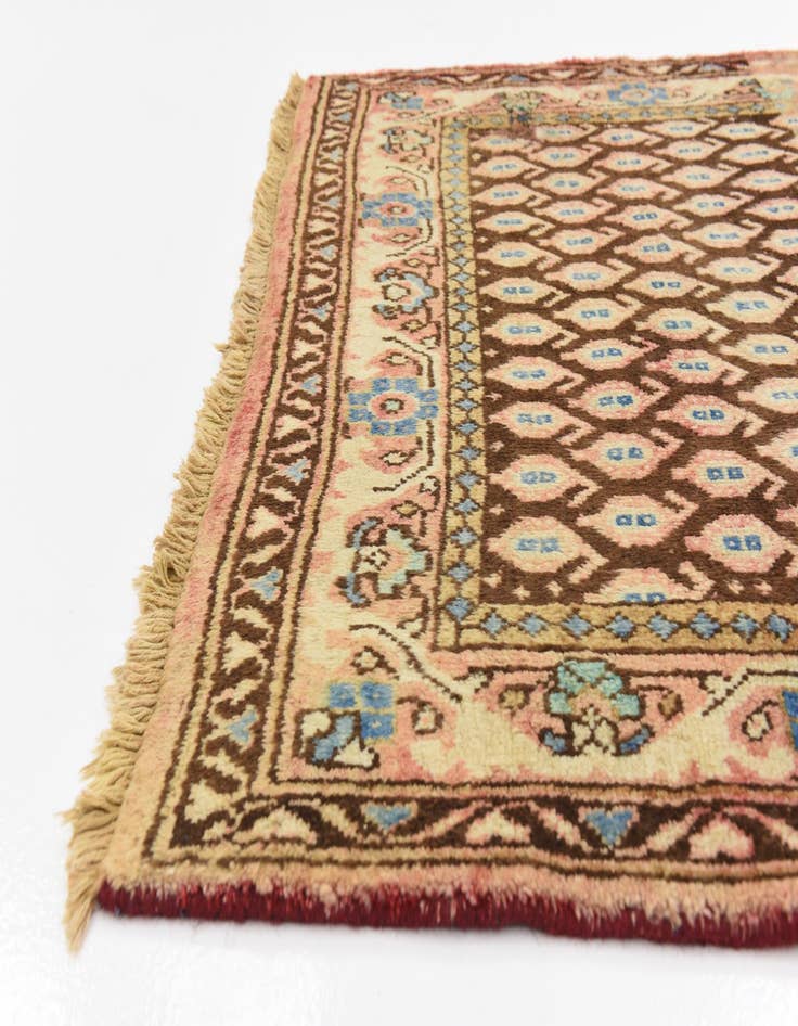 Detail image of 3' 7 x 10' 3  Hand Knotted Farahan Persian Wool Runner Rug