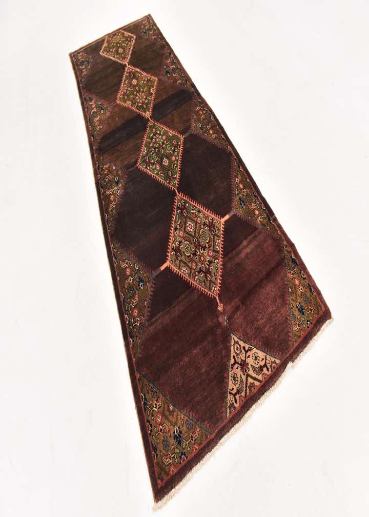 3' 10 x 9' 10 Hand Knotted Farahan Persian Wool Runner Rug