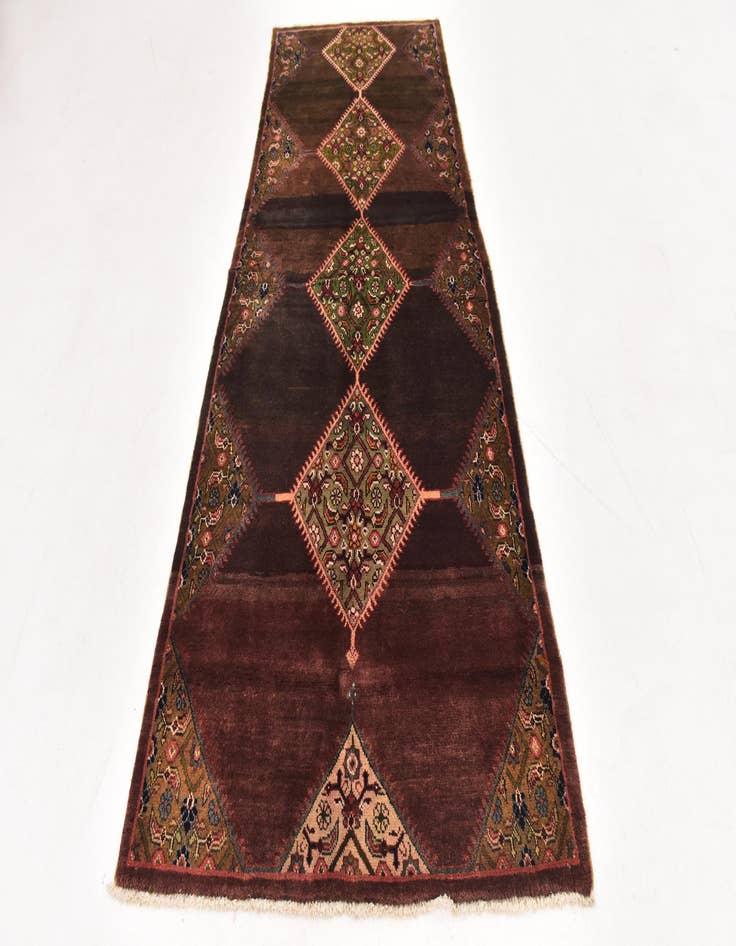 Detail image of 3' 10 x 9' 10  Hand Knotted Farahan Persian Wool Runner Rug