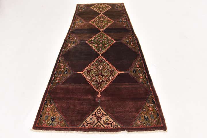 3' 10 x 9' 10 Hand Knotted Farahan Persian Wool Runner Rug
