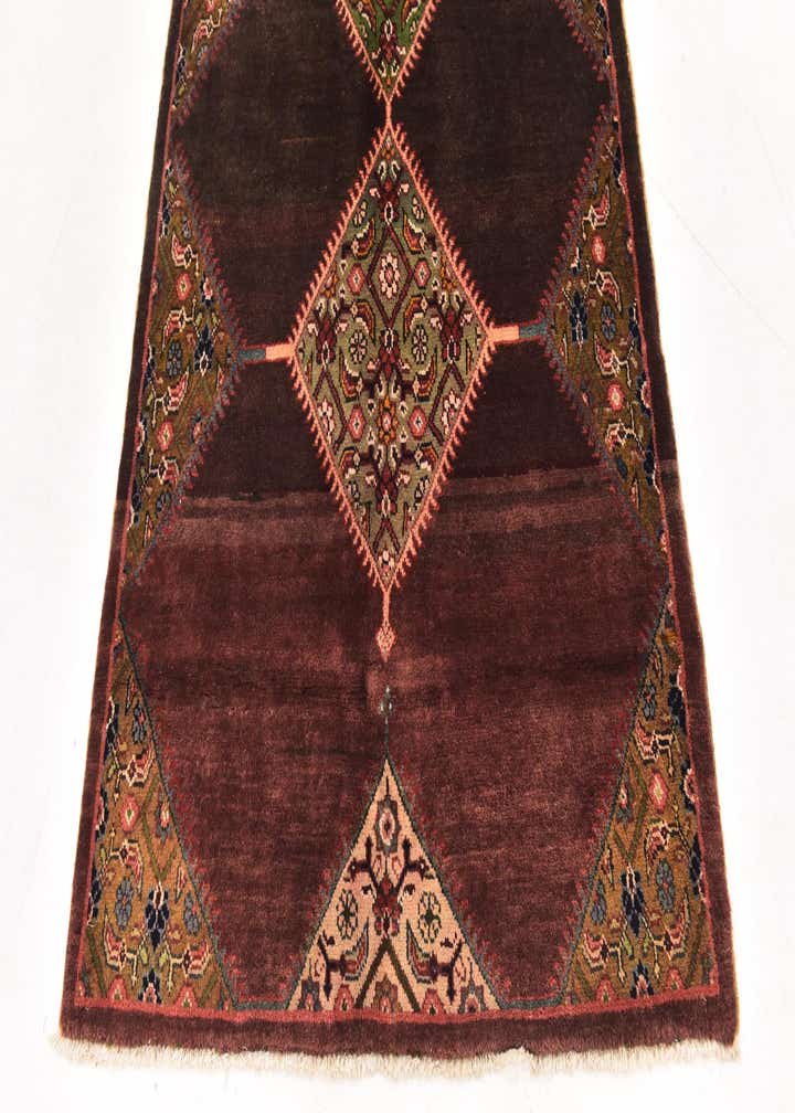 3' 10 x 9' 10 Hand Knotted Farahan Persian Wool Runner Rug