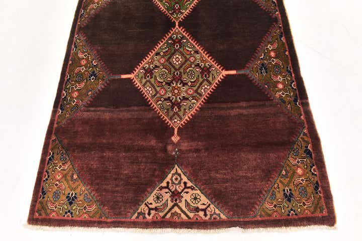 3' 10 x 9' 10 Hand Knotted Farahan Persian Wool Runner Rug