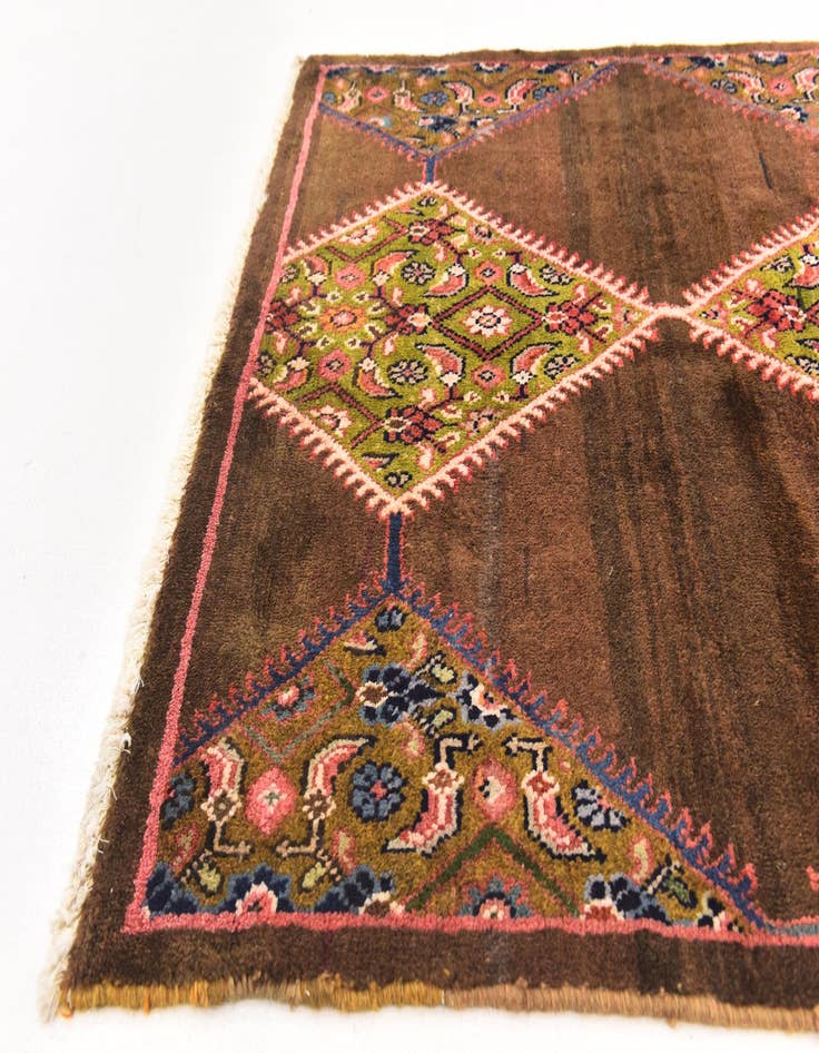 Detail image of 3' 10 x 9' 10  Hand Knotted Farahan Persian Wool Runner Rug
