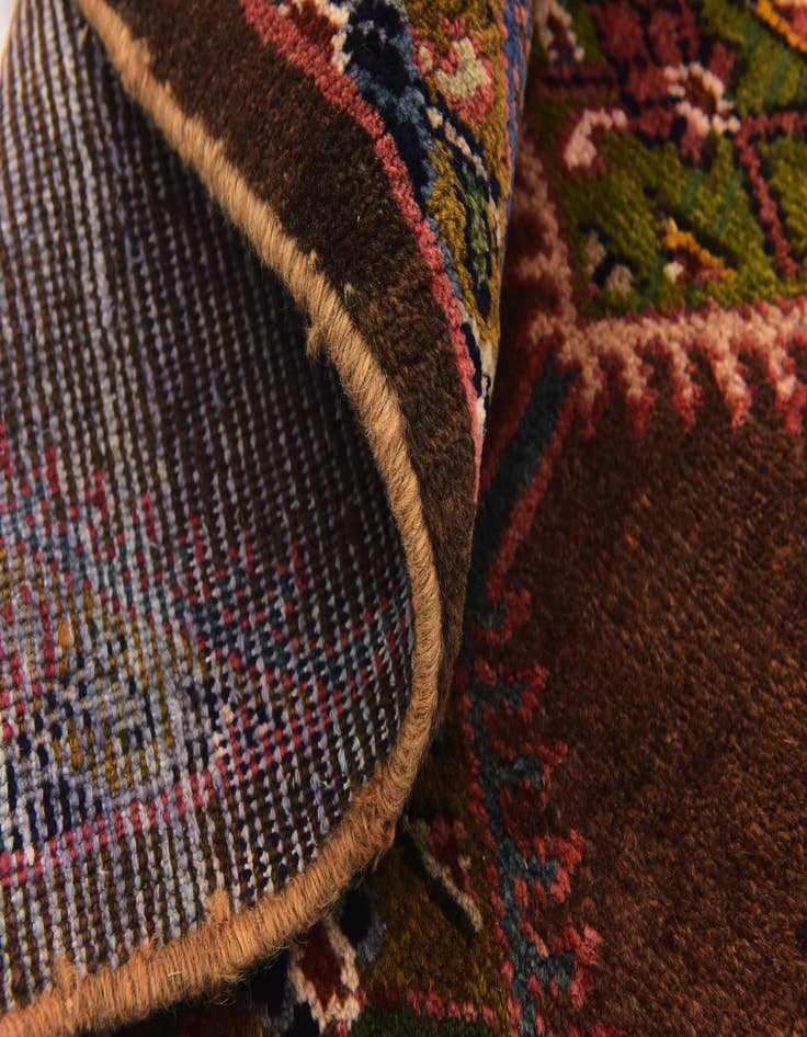 Detail image of 3' 10 x 9' 10  Hand Knotted Farahan Persian Wool Runner Rug