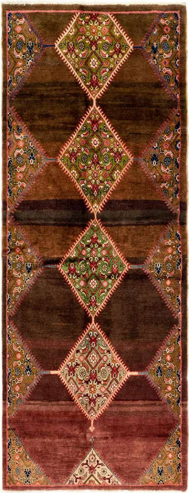 3' 10 x 9' 10 Hand Knotted Farahan Persian Wool Runner Rug