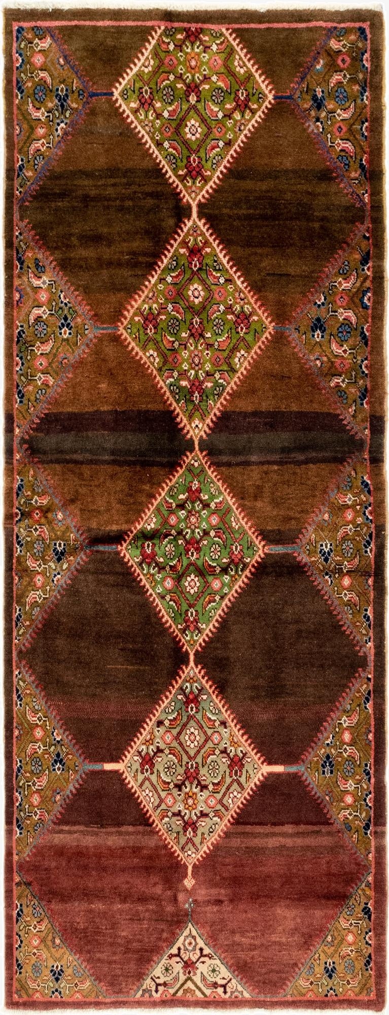 3' 10 x 9' 10  Hand Knotted Farahan Persian Wool Runner Rug