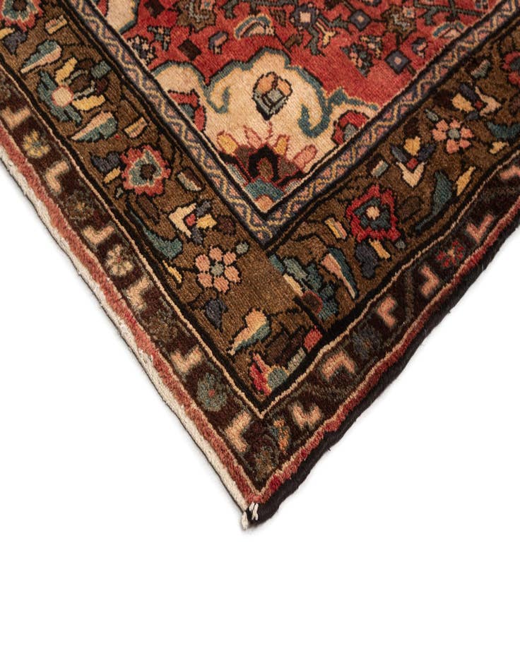 Detail image of 3' 11 x 10' 9 Hamedan Wool Runner Rug